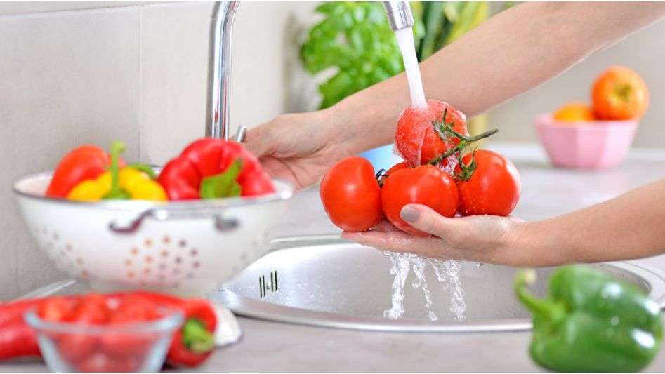 sanitizar frutas y verduras
